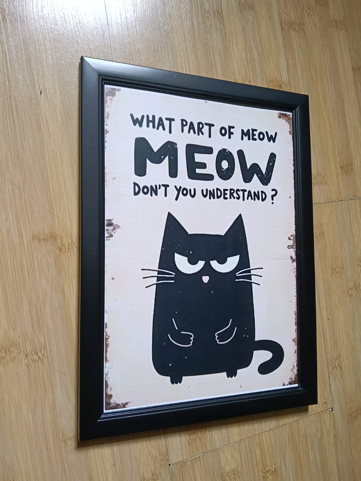 Tablou "What Part of Meow?"