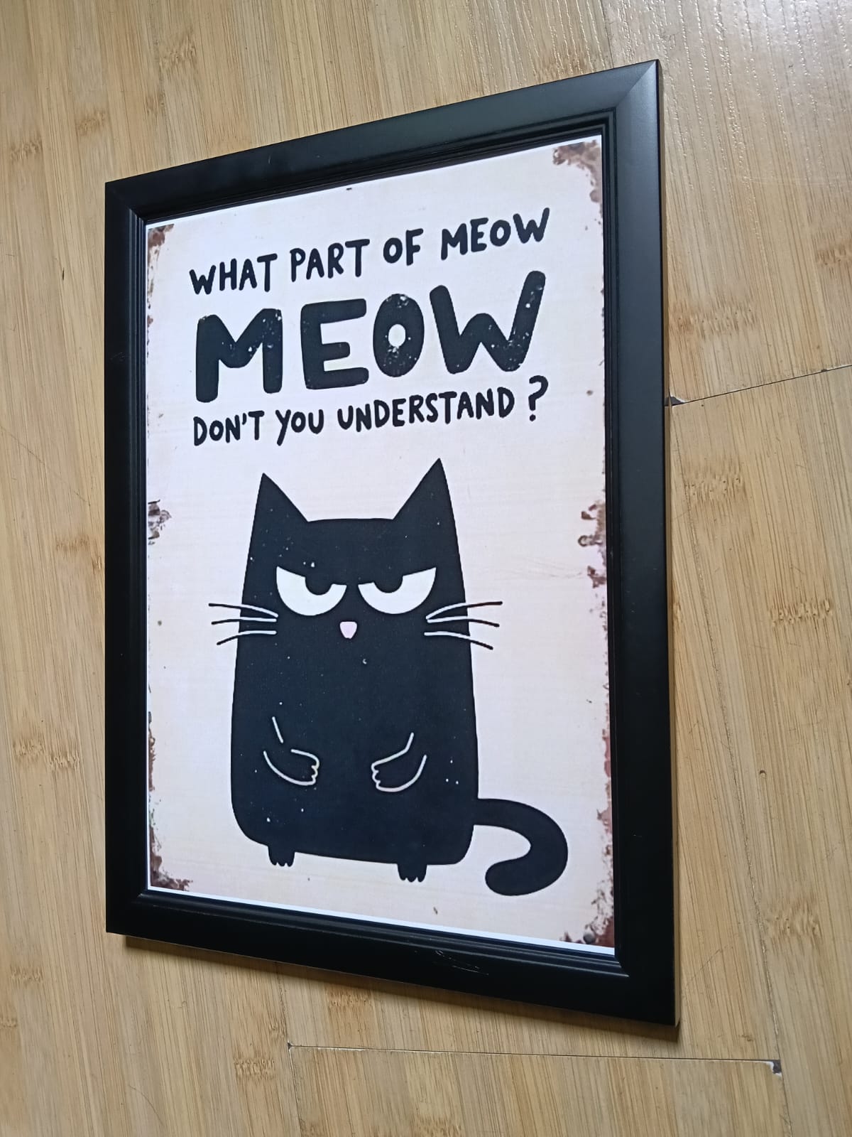 Tablou "What Part of Meow?"