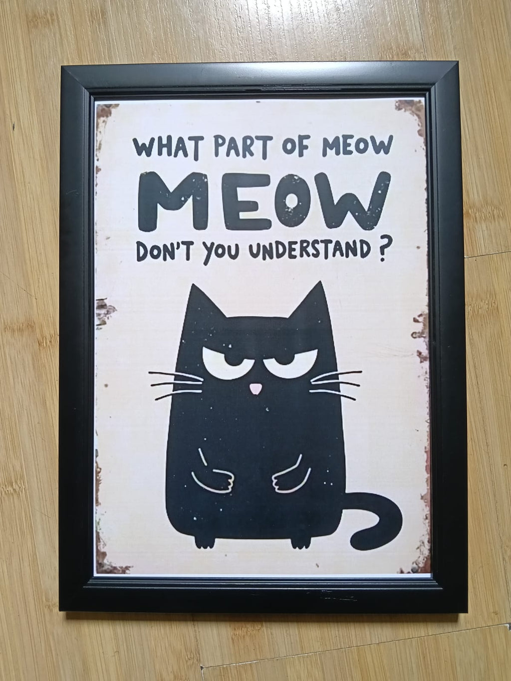 Tablou "What Part of Meow?"