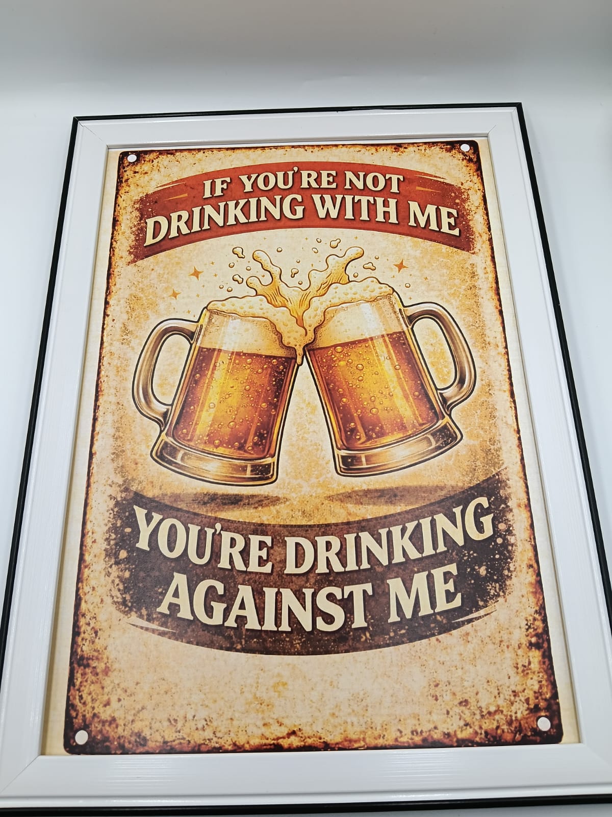 Tablou "Don't Drink Against Me"