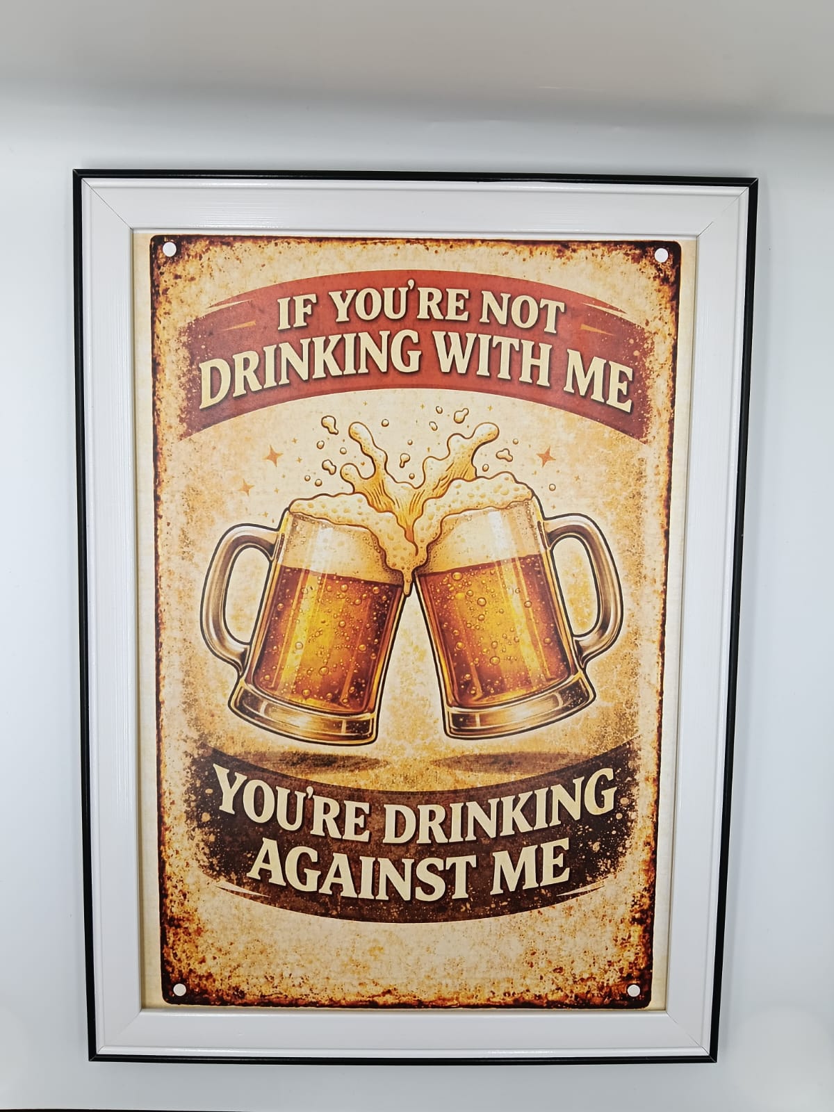 Tablou "Don't Drink Against Me"