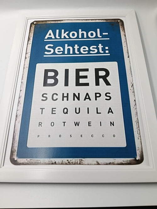 Tablou "Alkohol Sehtest"
