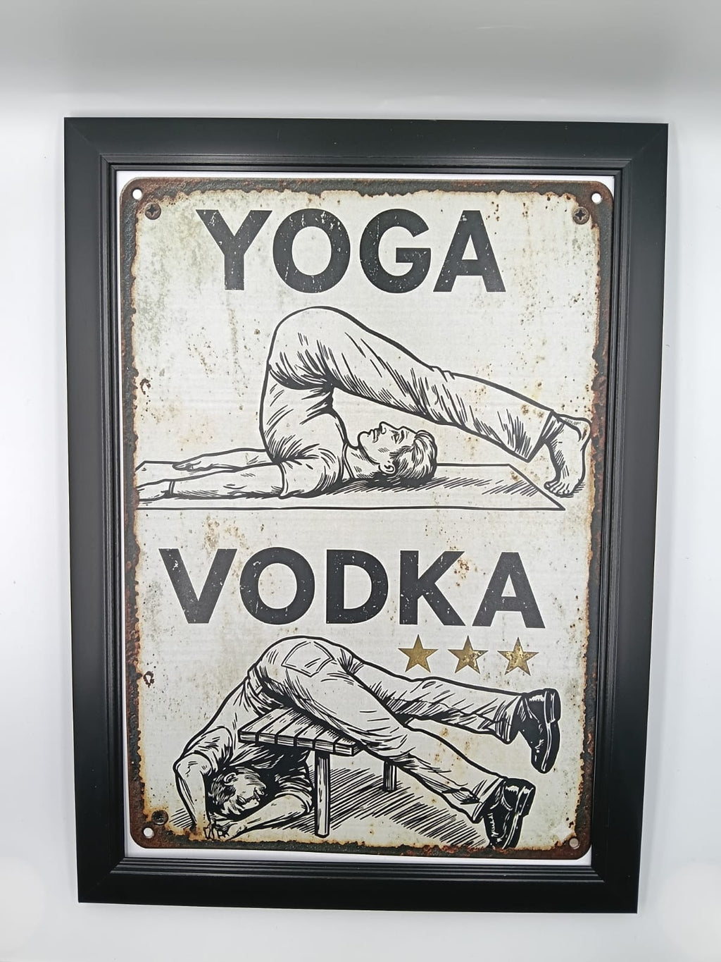 Tablou "Yoga/ Vodka"