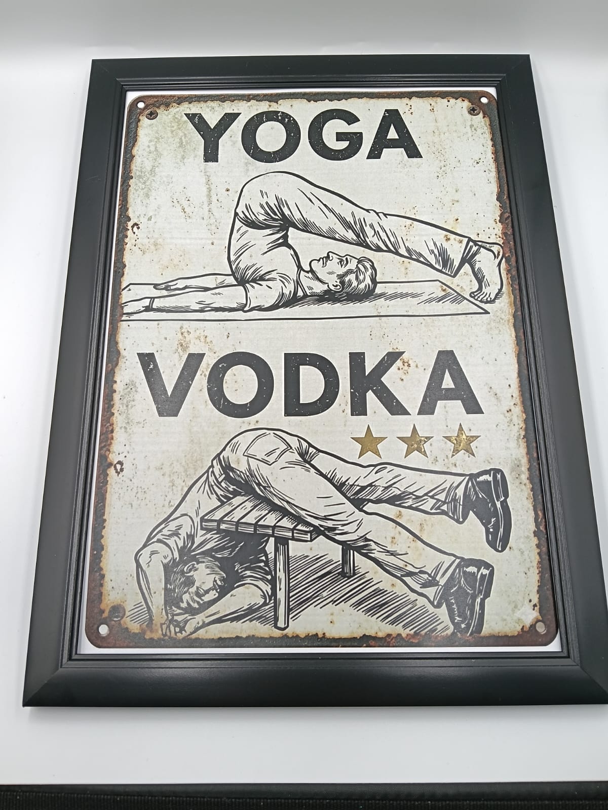 Tablou "Yoga/ Vodka"