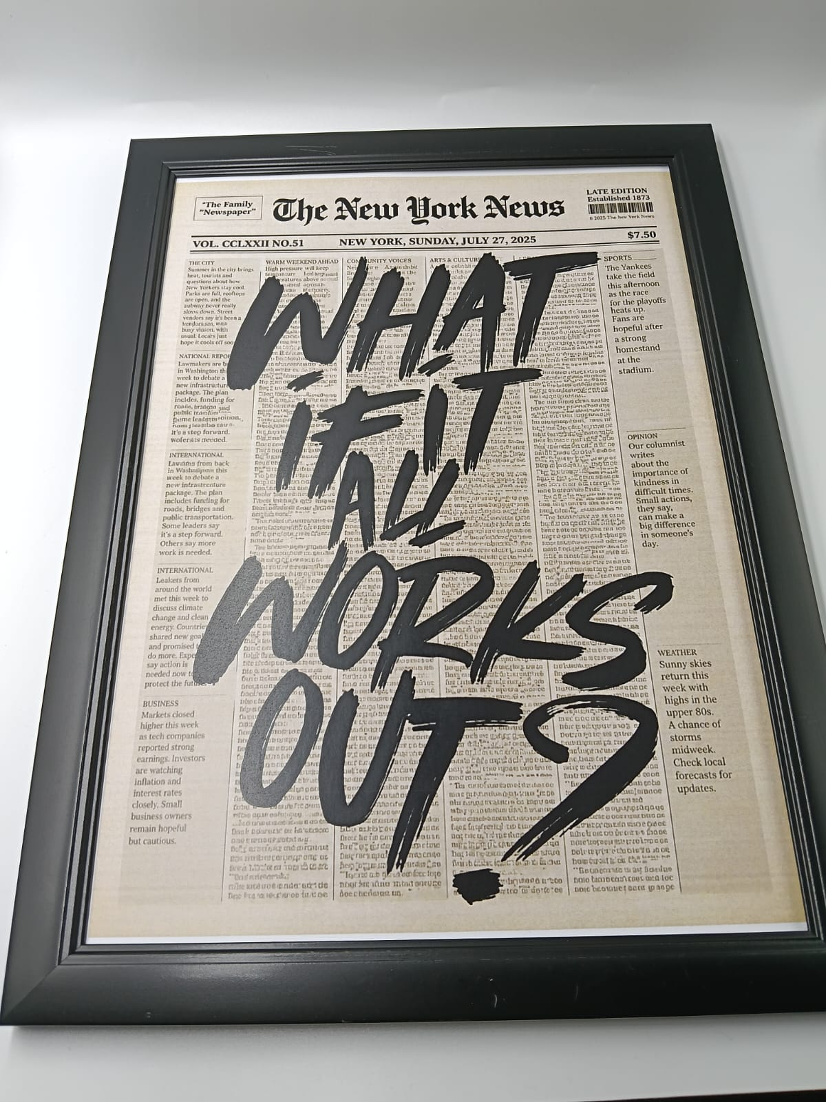 Tablou "What If?"