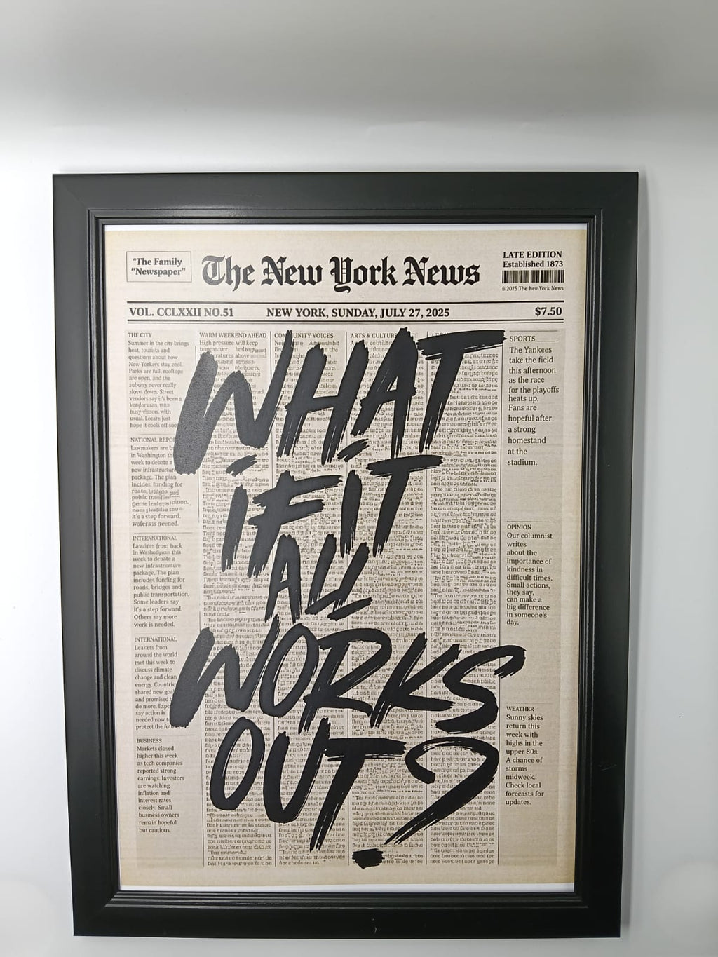 Tablou "What If?"
