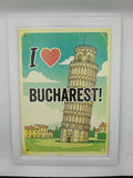 Tablou "I Love Bucharest"