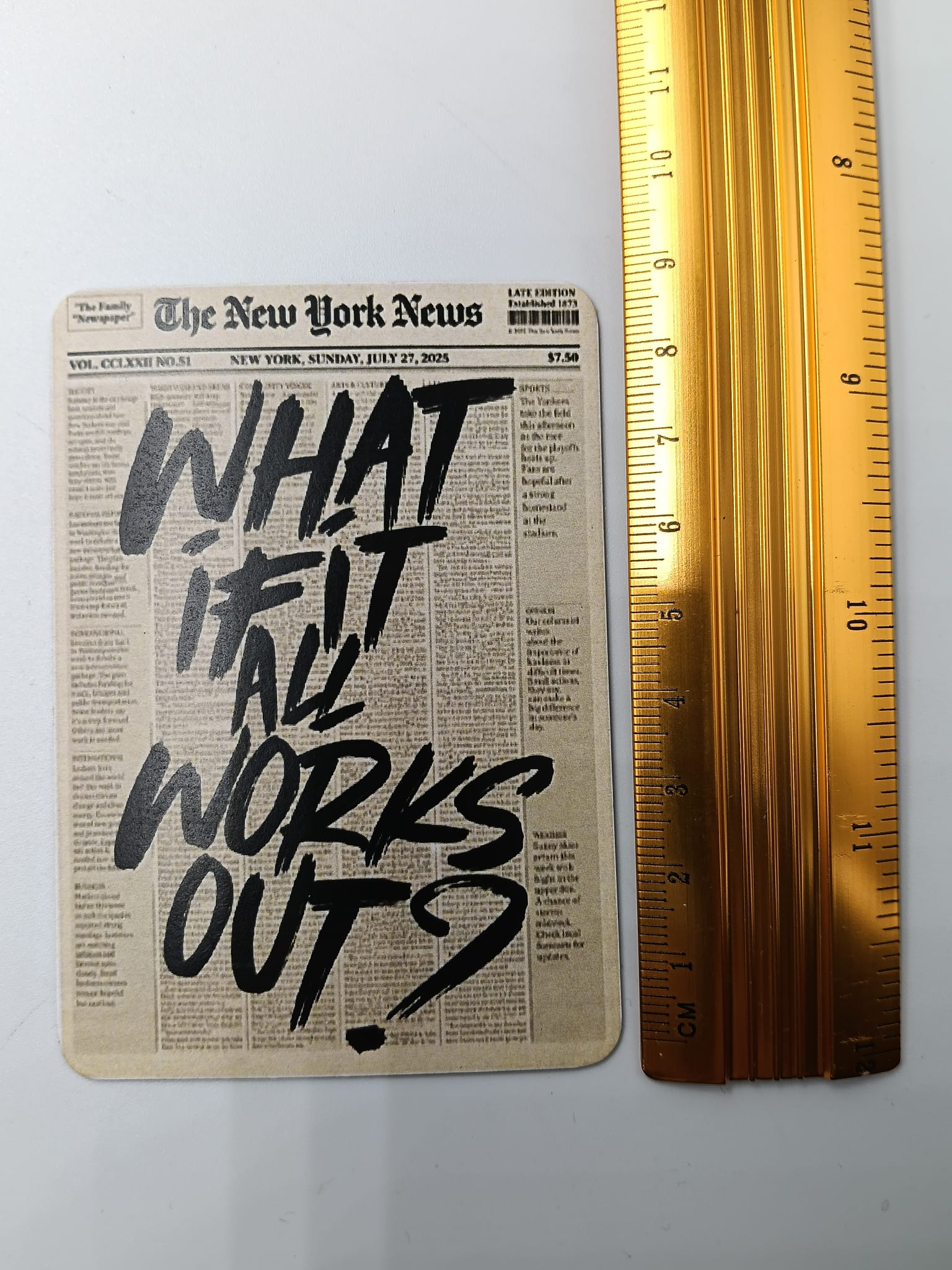 Magnet "What if It all Works Out"