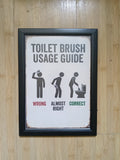 Tablou "Toilet Guide"